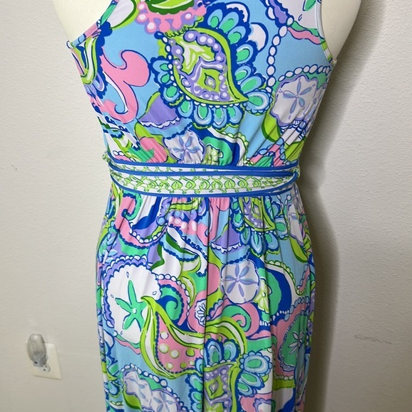 Lilly Pulitzer BELLINA Conch Republic SEASHELL Maxi Dress XXS - Picture 6 of 9